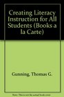 Creating Literacy Instruction for All Students Books a la Carte Plus MyLabSchool Blackboard/WebCT