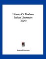 Library Of Modern Italian Literature