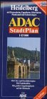 Grossraum Heidelberg Schwetzingen ADAC Stadtplan 115 000 Neu  extra Durchfahrtsplan und Cityplan Stauzonen offentliche Verkehrsmittel