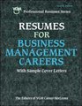 Resumes for Business Management Careers