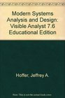 Modern Systems Analysis and Design Visible Analyst 76 Educational Edition