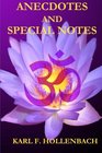 Anecdotes and Special Notes