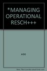 MANAGING OPERATIONAL RESCH