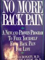 No More Back Pain A New and Proven Program to Free Yourself from Back Pain for Life
