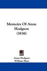 Memoirs Of Anne Hodgson