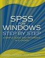 SPSS for Windows StepbyStep A Simple Guide and Reference 140 update