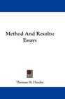 Method And Results Essays