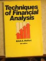 Techniques of financial analysis