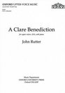 A Clare Benediction Upper Voice Vocal Score
