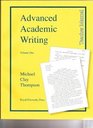 Advanced Academic Writing And Illustrated ProgramVolume One The Four Basic Elements Teacher Manu