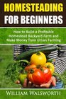 Homesteading For Beginners How To Build A Profitable Homestead Backyard Farm and Make Money From Urban Farming