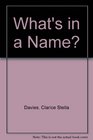 What's in a Name
