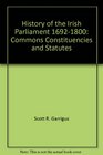 History of the Irish Parliament 16921800 Commons Constituencies and Statutes