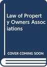 Law of Property Owners Associations