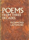 Poems From Three Decades