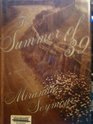 The Summer of '39 A Novel