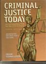 Criminal Justice Today Annotated Instructor's Edition An Introductory Text for the 21st Century Textbook  Online Resources