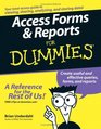 Access Forms  Reports For Dummies