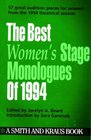 The Best Women's Stage Monologues of 1994 (Best Women's Stage Monologues)