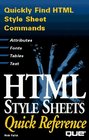 Html Style Sheets Quick Reference