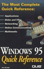 Windows 95 Quick Reference