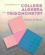 Fundamentals of College Algebra With Trigonometry