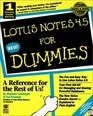 Lotus Notes 45 for Dummies