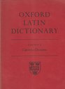 Oxford Latin Dictionary Fascicle 2 Ed Glare
