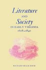 Literature and Society in Early Virginia 16081840