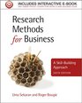 Research Methods for Business A SkillBuilding Approach