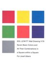 Sol LeWitt Seven Basic Colors and All Their Combinations in a Square Within a Square