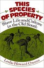 This Species of Property Slave Life and Culture in the Old South