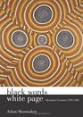 Black Words White Page Aboriginal Literature 19291988