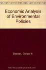 Economic Analysis of Environmental Policies