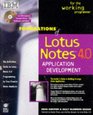 Foundations of Lotus Notes 4 Application Development Application Development