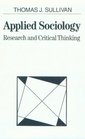 Applied Sociology Research and Critical Thinking