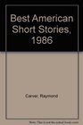 Best American Short Stories 1986