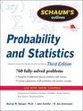 Schaum's Outline of Probability and Statistics 3/E