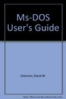 MSDOS User's Guide