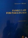 Family Law for Paralegals Pb