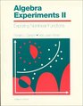 Algebra Experiments II Exploring NonLinear Functions
