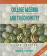 College Algebra and Trigonometry/Includes Pocket Reference Card