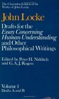Drafts for the Essay Concerning Human Understanding and Other Philosophical Writings