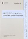 Characteristics of the Centres in the EPPE Sample Interviews Technical Paper 5