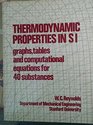 Thermodynamic properties in SI Graphs tables and computational equations for forty substances
