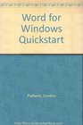 Word for Windows 6 Quickstart
