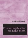 Erinnerungsblatter an Julius Stern