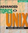 Advanced Topics in Unix