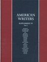 American Writers A Collection of Literary Biographies Supplement IV Part 1 Maya Angelou to Linda Hogan