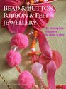 Bead  Button Ribbon  Felt Jewelry